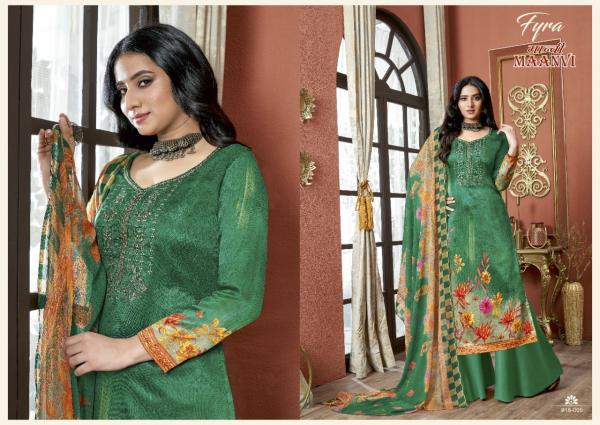 Fyra Maanvi Fancy Cotton Designer Embroidery Dress Materials